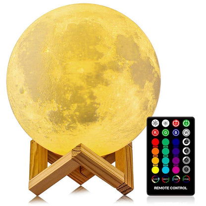 3D Moon Night Light LED Table Lamp