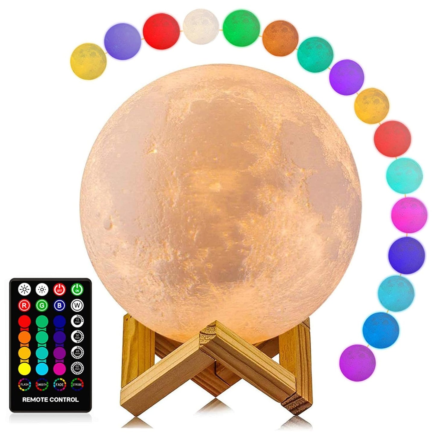 3D Moon Night Light LED Table Lamp