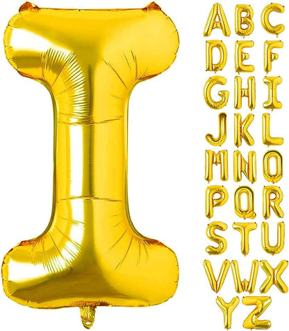 Alphabet Gold Foil Balloons (Letter A to Z)