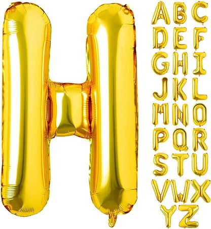 Alphabet Gold Foil Balloons (Letter A to Z)