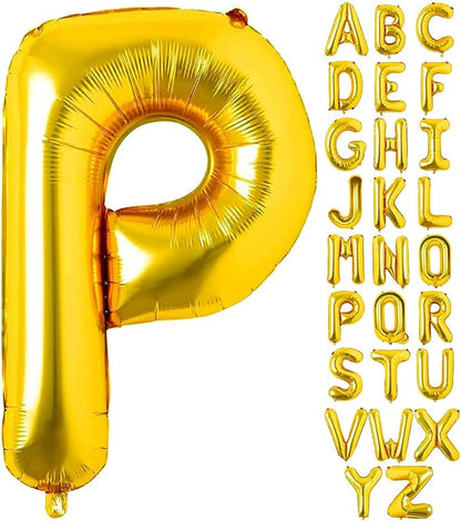 Alphabet Gold Foil Balloons (Letter A to Z)