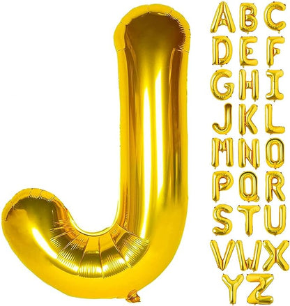 Alphabet Gold Foil Balloons (Letter A to Z)