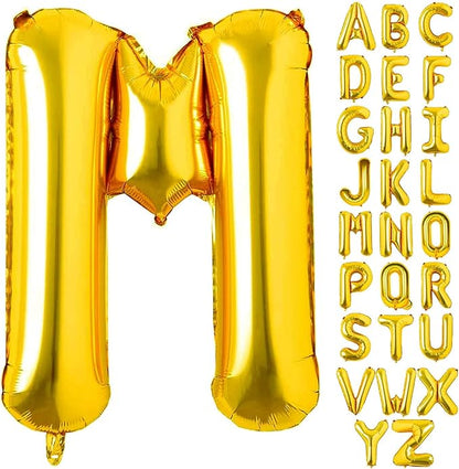 Alphabet Gold Foil Balloons (Letter A to Z)