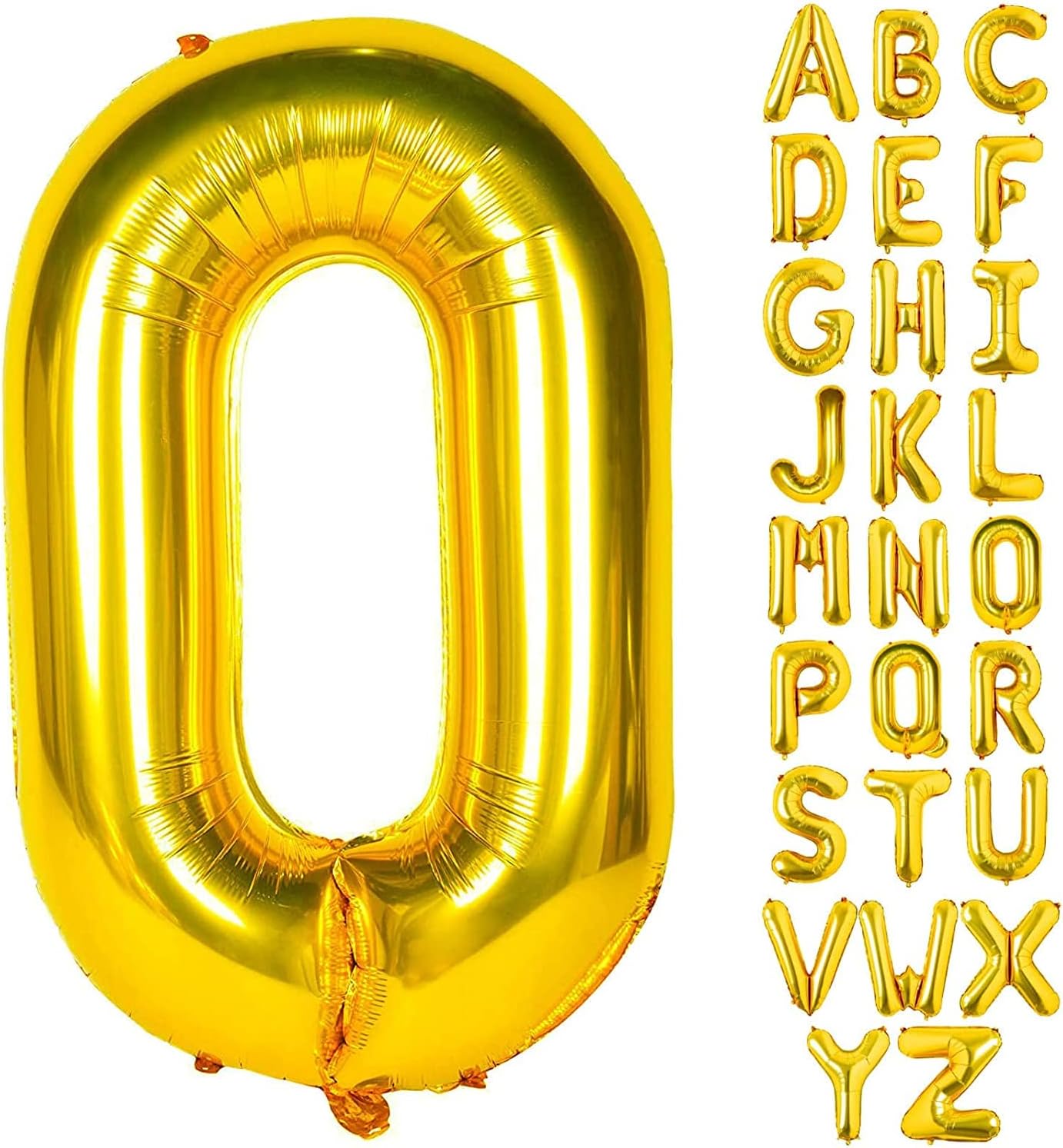 Alphabet Gold Foil Balloons (Letter A to Z)