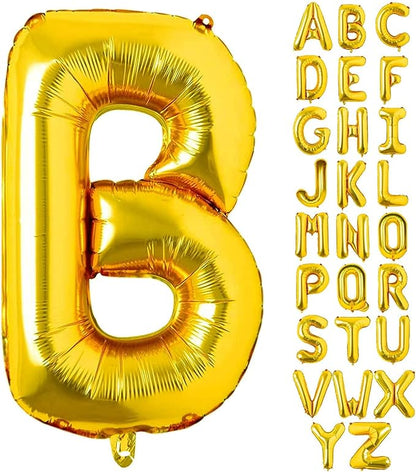 Alphabet Gold Foil Balloons (Letter A to Z)