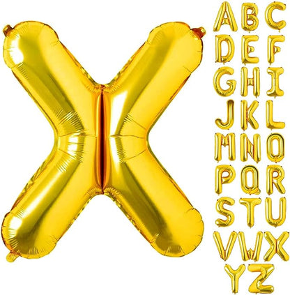 Alphabet Gold Foil Balloons (Letter A to Z)