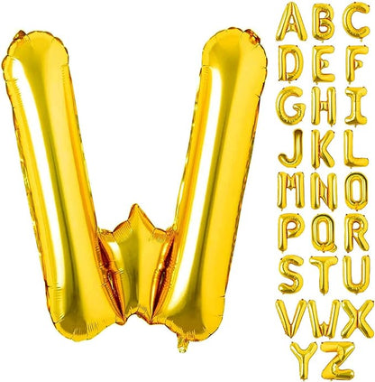 Alphabet Gold Foil Balloons (Letter A to Z)