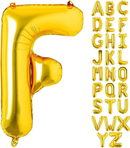 Alphabet Gold Foil Balloons (Letter A to Z)