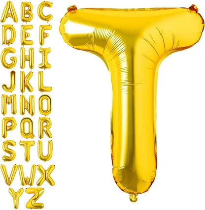 Alphabet Gold Foil Balloons (Letter A to Z)