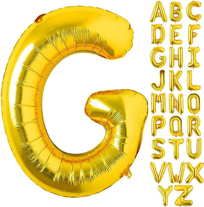 Alphabet Gold Foil Balloons (Letter A to Z)