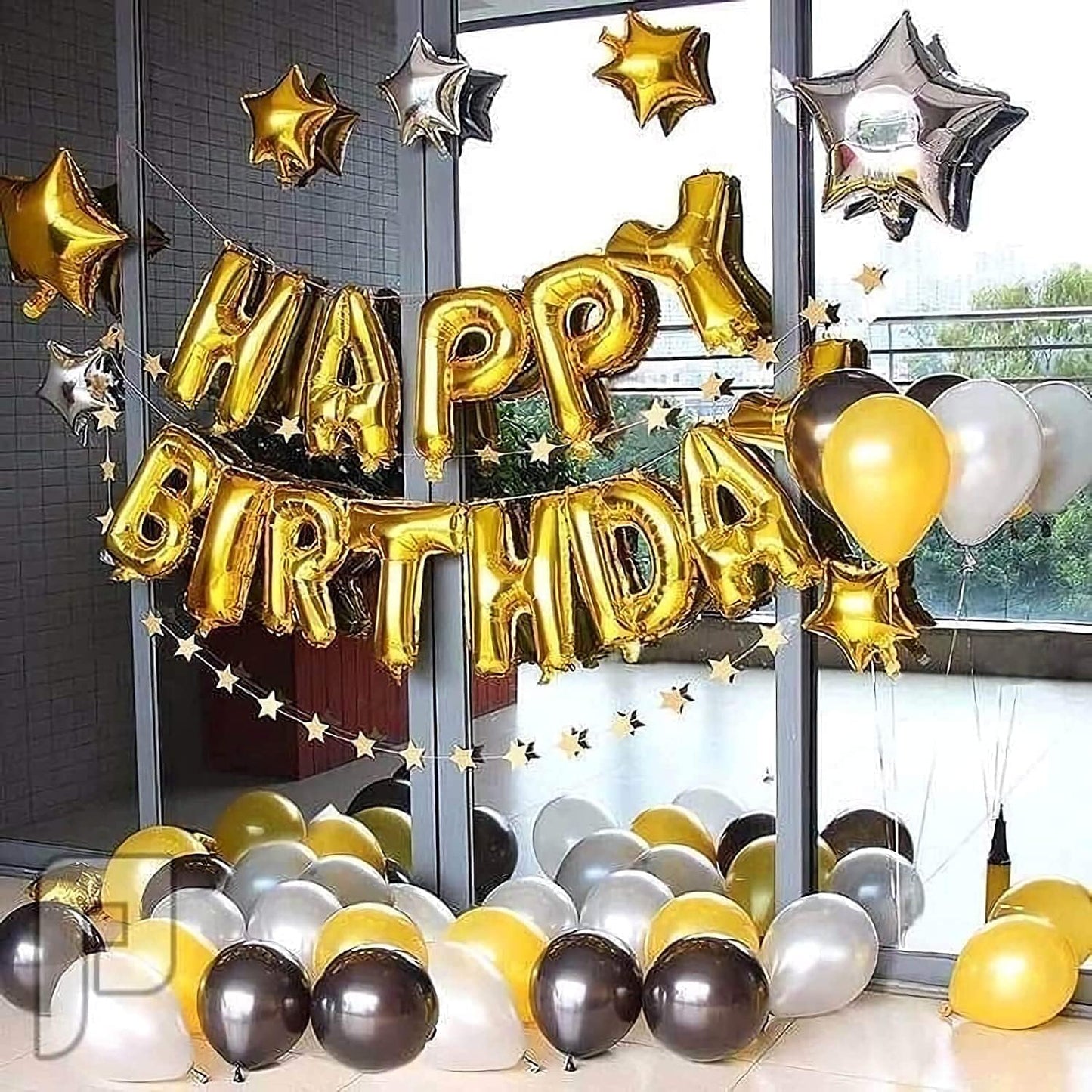 Alphabet Gold Foil Balloons (Letter A to Z)