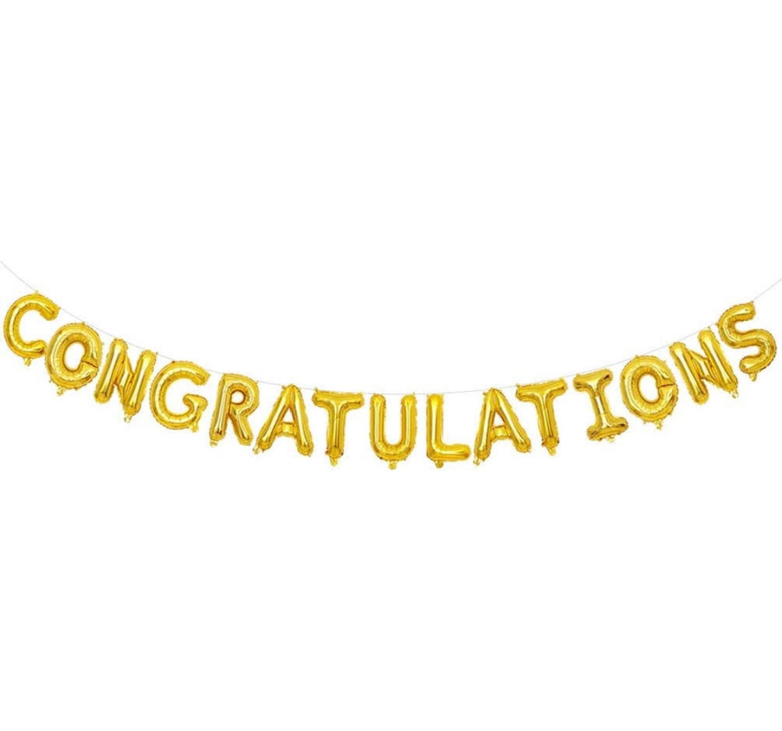 Congratulations Foil Balloon Set