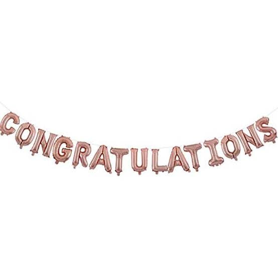 Congratulations Foil Balloon Set