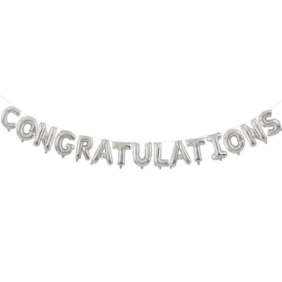 Congratulations Foil Balloon Set