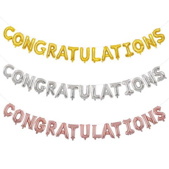 Congratulations Foil Balloon Set