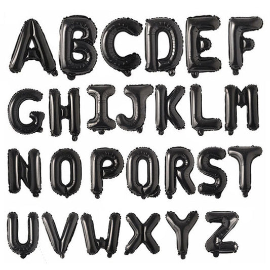 Alphabet Black Foil  (Letter A to Z)