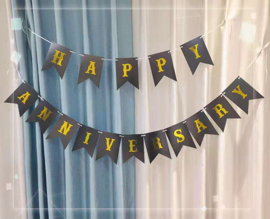 Happy Anniversary Cardboard with String