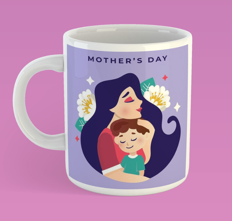 Mug with "Mother with a Child" Design