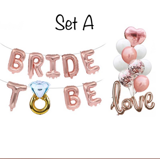 Bride SET Foil Balloons