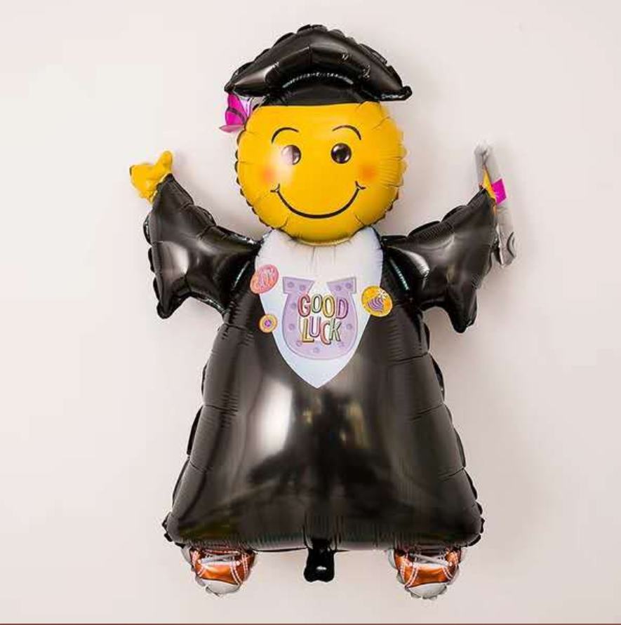 Smiley Graduation Balloon