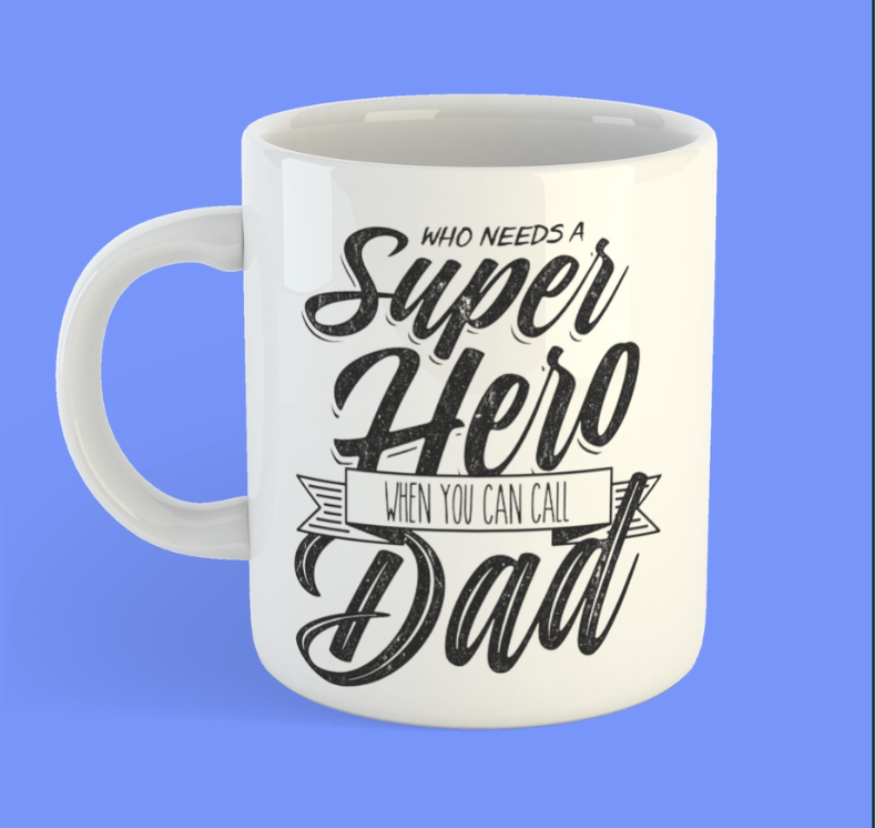 Mug with "Superhero Dad" Design