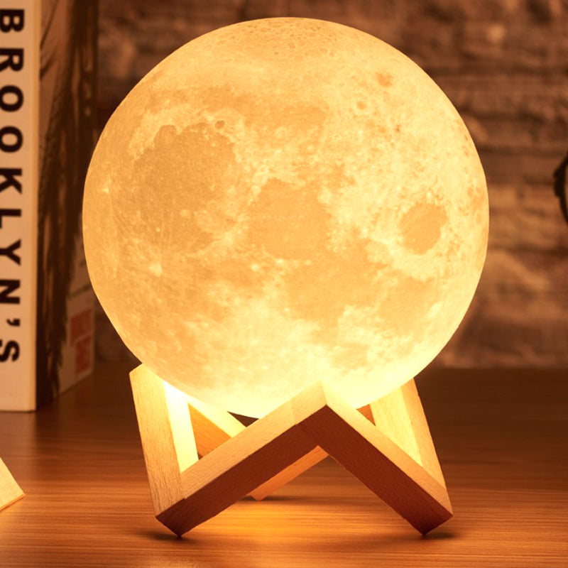 3D Moon Night Light LED Table Lamp